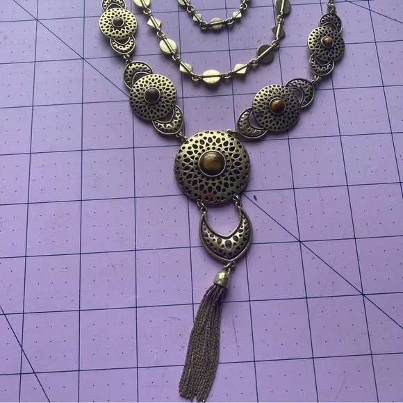Brass necklace - Picture 2 of 8
